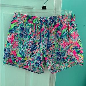 Lilly Pulitzer Pink and Blue Athletic Shorts
